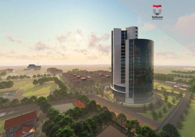 Telkom University Landmark Tower TULT yang rencana selesai Juni 2021