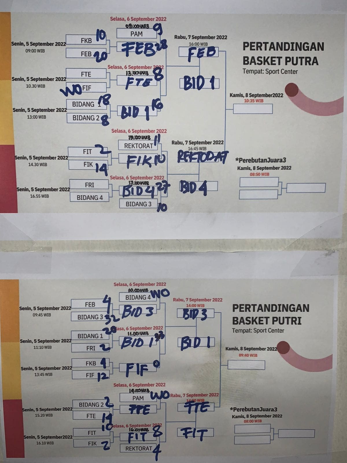 latihan rektorat persiapan telu cup 2005