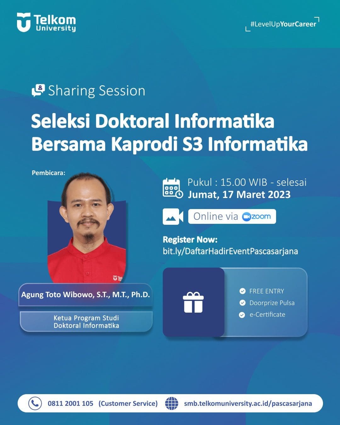 Seleksi Doktoral Informatika Telkom University