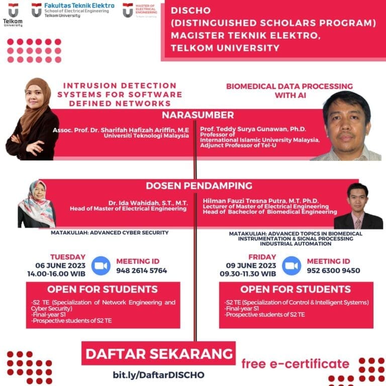Distinguished Scholars Program) Magister Teknik Elektro  Telkom University