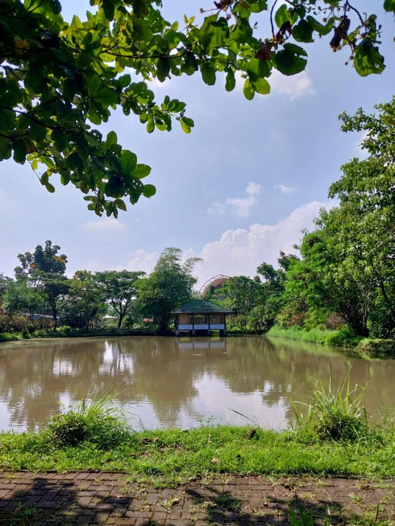 Saung dan Danau Telkom University