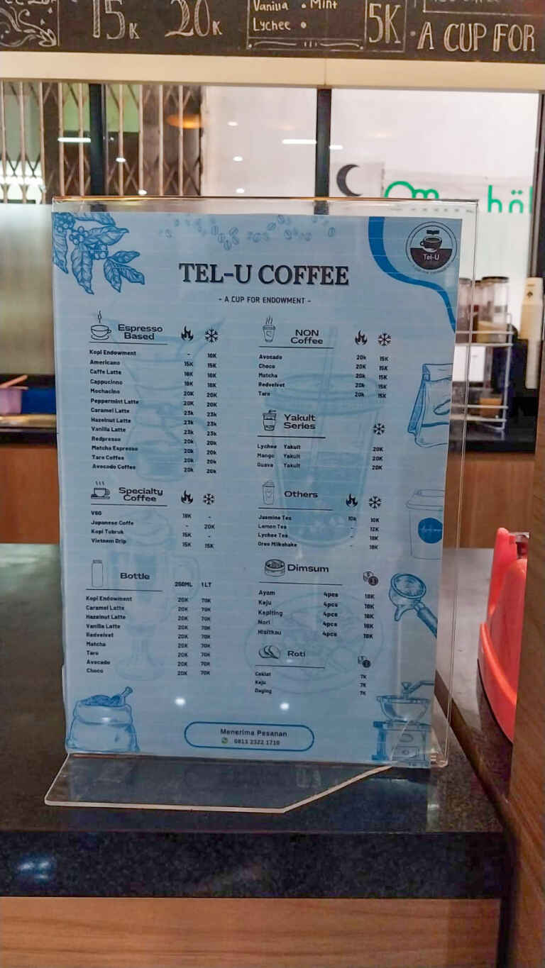 Menu TelÚ Coffe