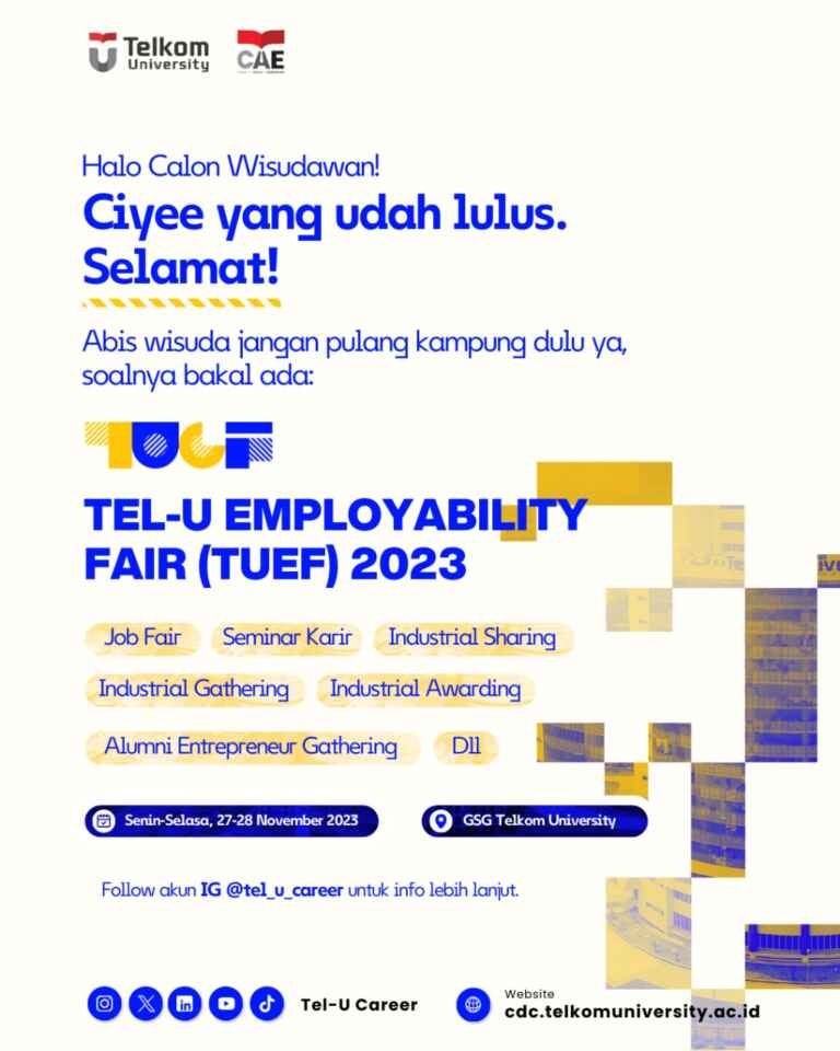 TUEF 2023 ada Tel U Career Days 2023 Vol. 3