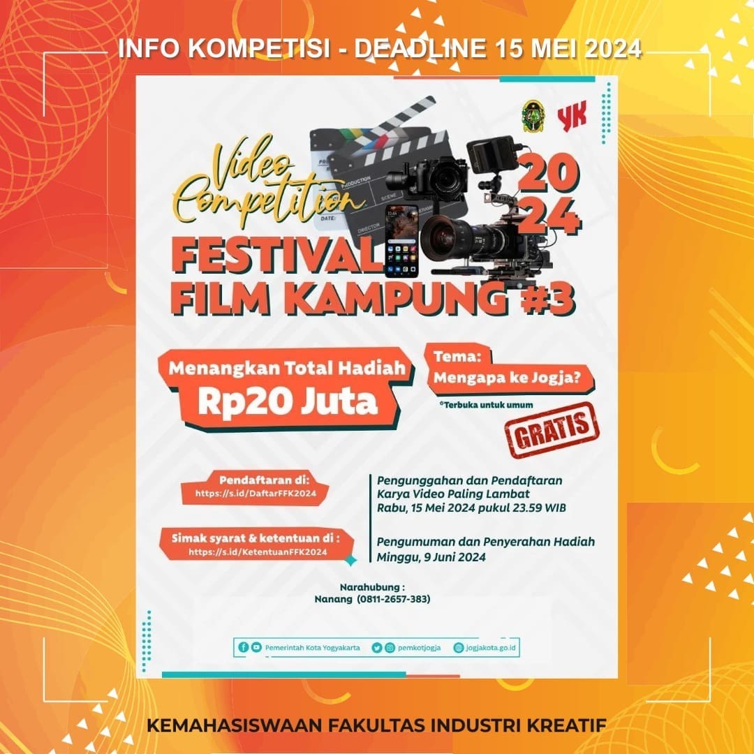 [ INFO KOMPETISI ] Deadline : 15 Mei 2024 More