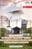 May be an image of water heater and text that says "Telkom University ATMOSPHERIC ENVIRONMENT LABOLATORY Kamjeka #teluinnovation TELKOM UNIVERSITY CIPTAKAN 'UDARAKU' SISTEM PEMANTAU KUALITAS UDARA DARI TOWER TELEKOMUNIKASI www.telkomuniversity.ac.id"