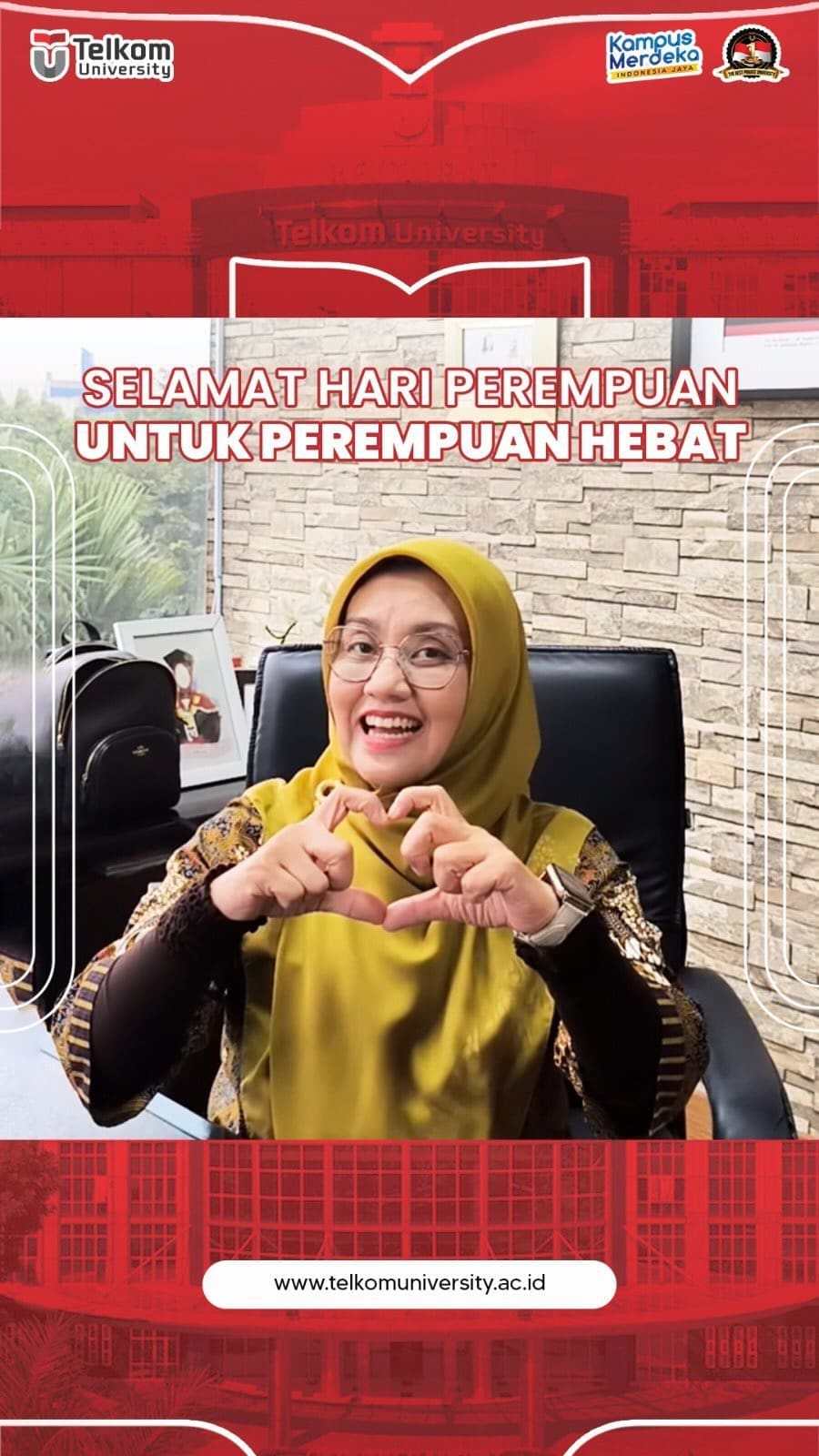 Kalau kamu, mau sampaikan apa untuk seluruh perempuan di dunia?