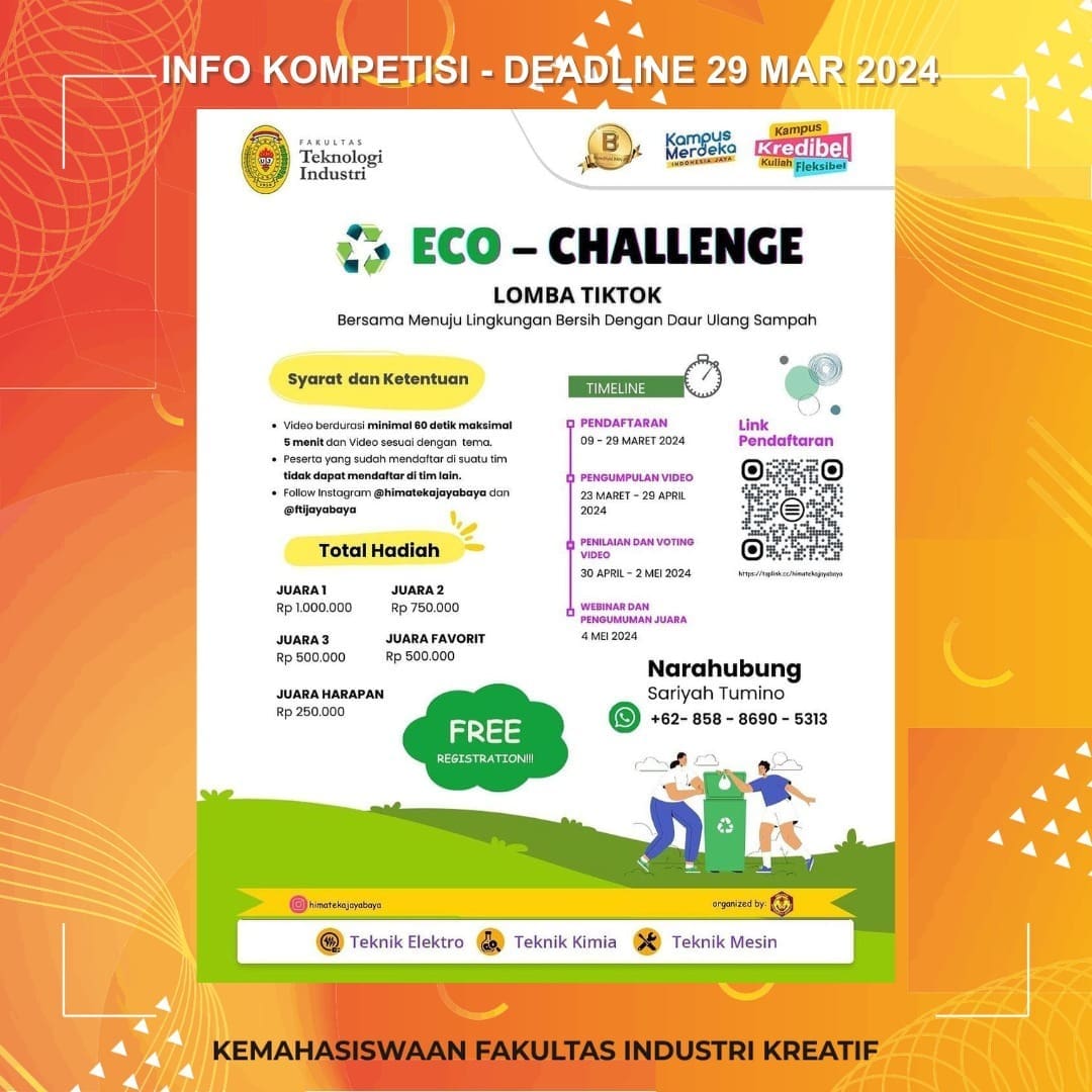[ INFO KOMPETISI ] Deadline : 29 Maret 2024 More