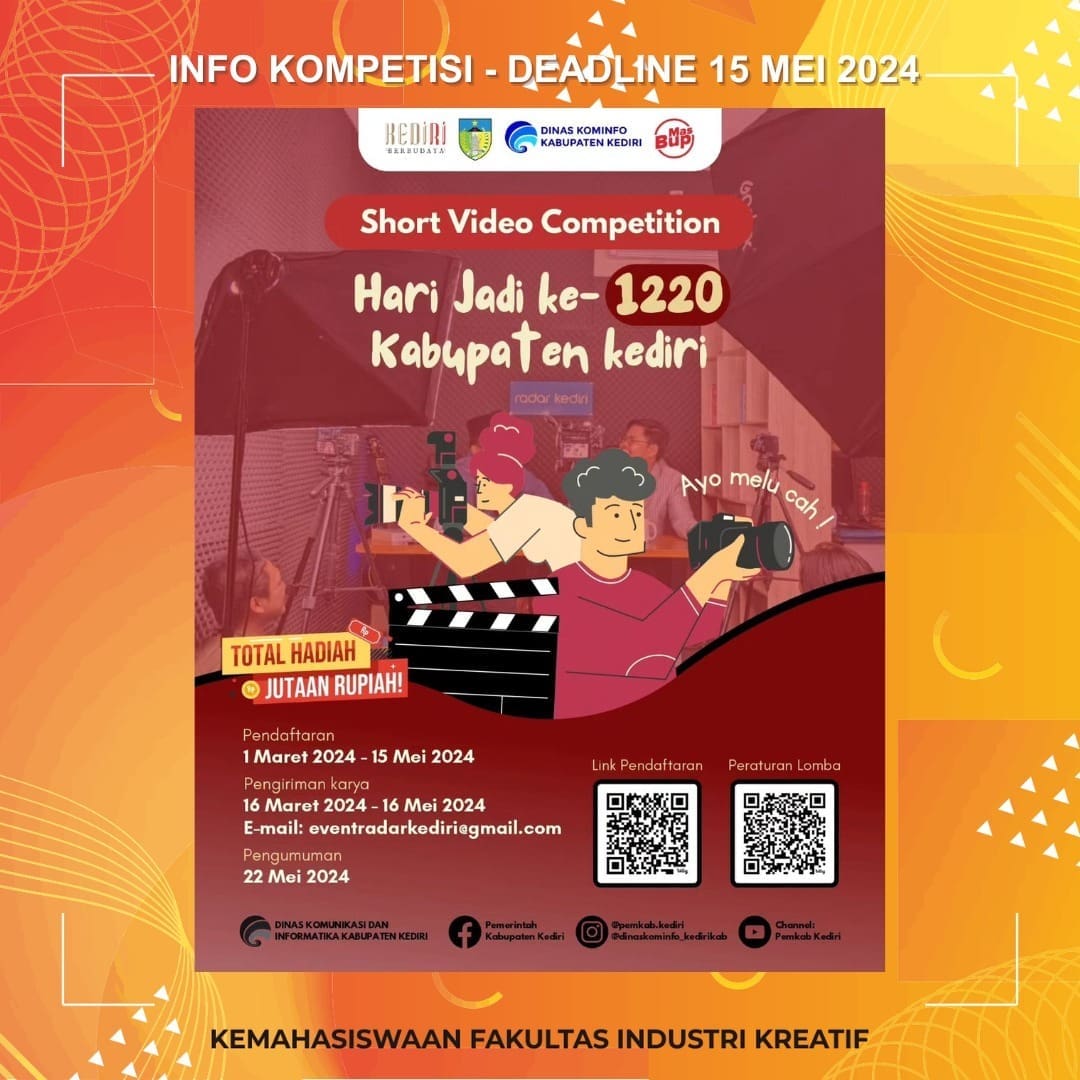 1718657443 INFO KOMPETISI Deadline 15 Mei 2024 More