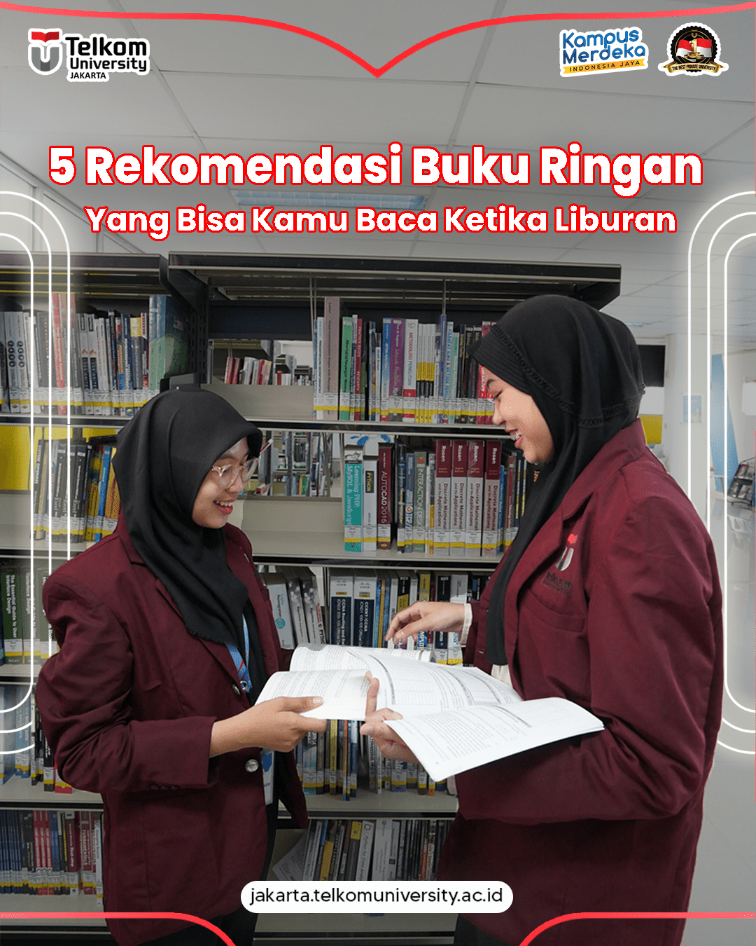 1718745645 Halo TelUtizen Jakarta Ada rekomendasi buku ringan yang bisa kamu