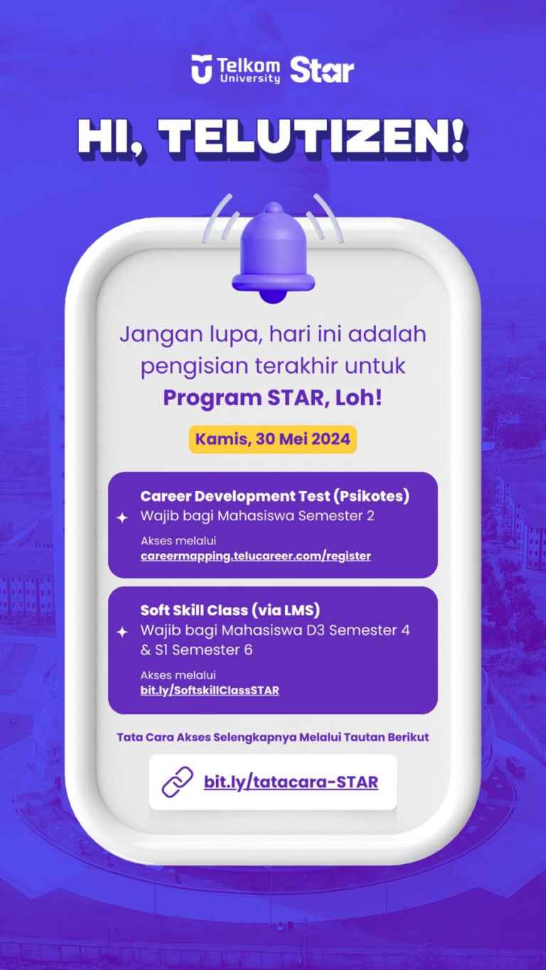 Meningkatkan softskill dan mengenali potensi diri melalui psikotes bagi Mahasiswa Telkom University