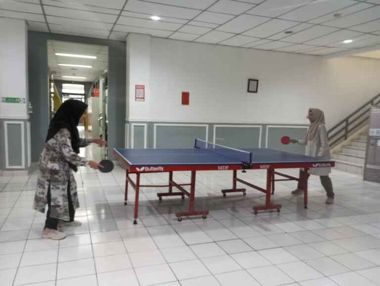 Fasilitas Lapangan Olahraga Tenis Meja Telkom University 1