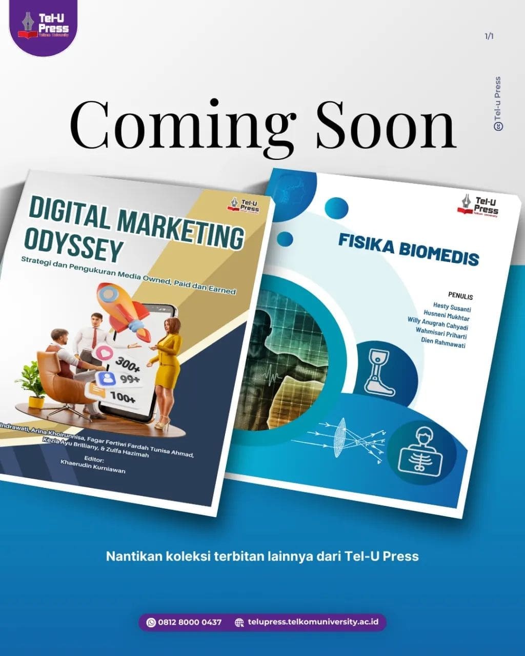 1723864702 COMING SOON Apakah TelUtizen siap untuk memperkaya ilmunya dengan bacaan
