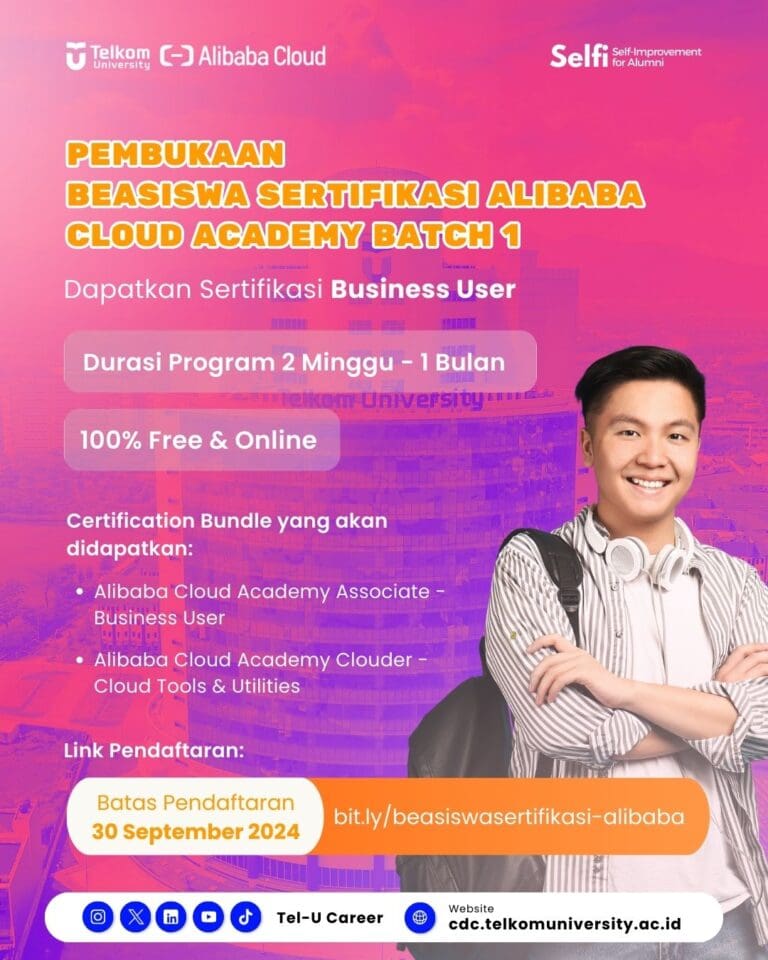 Beasiswa Sertifikasi Alibaba Cloud Academy Batch 1 a