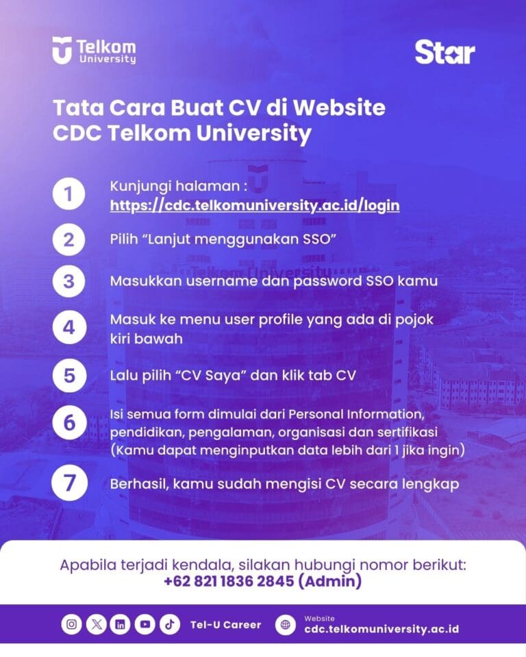 Membuat CV Digital di CDC Telkom University