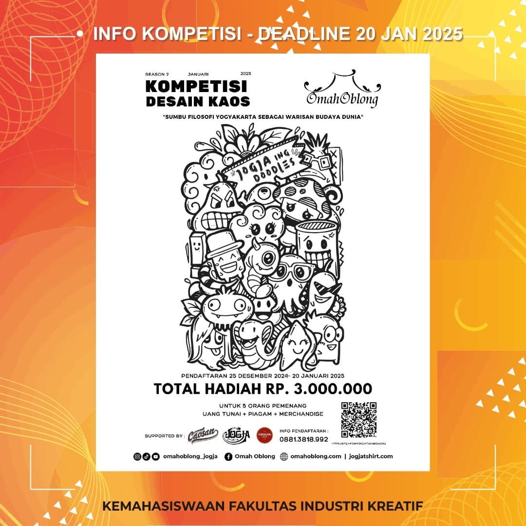 1737161001 INFO KOMPETISI Deadline 20 Januari 2025 More