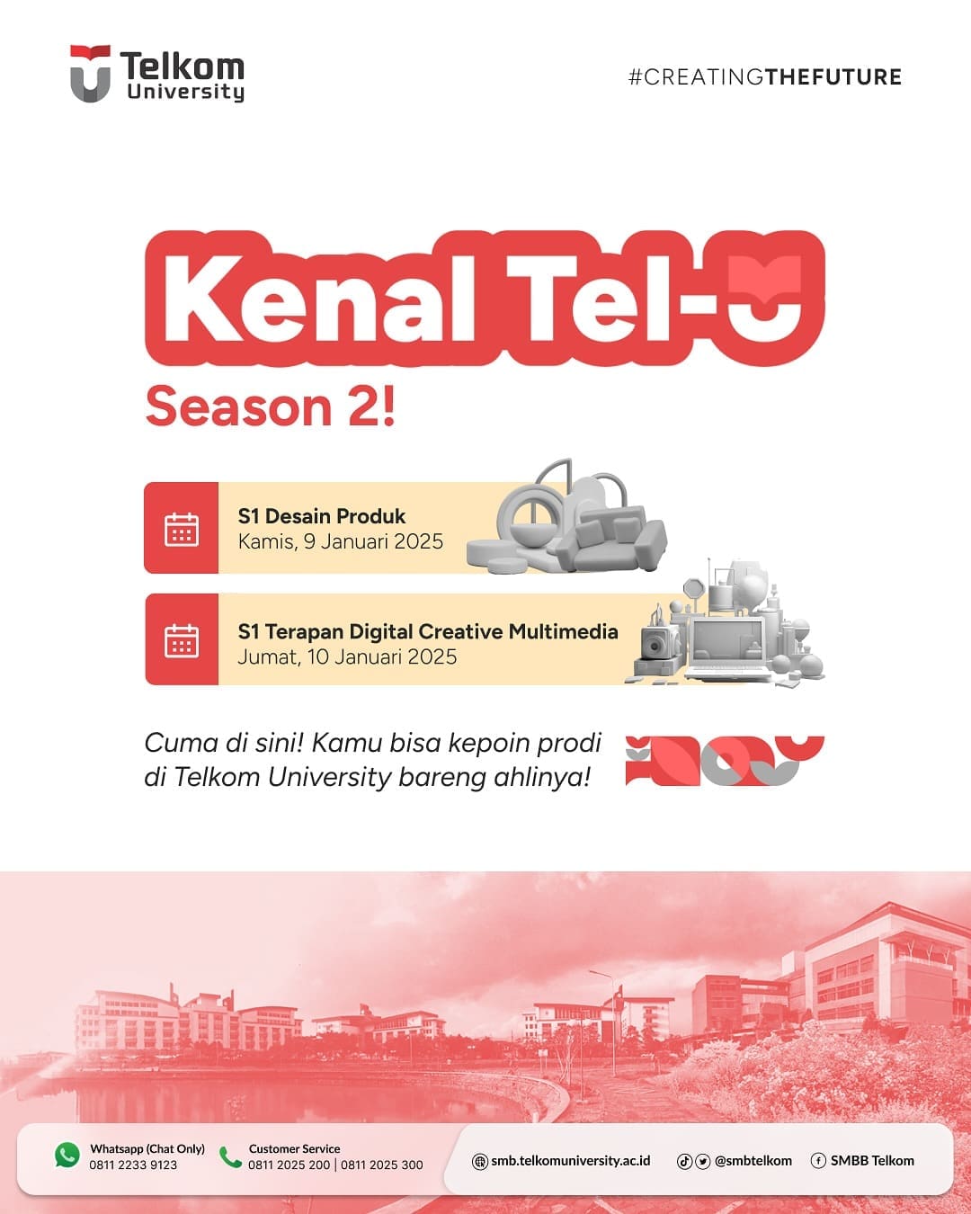1737247988 Kenal Tel U hadir kembali bersama dengan berbagai Program Studi di