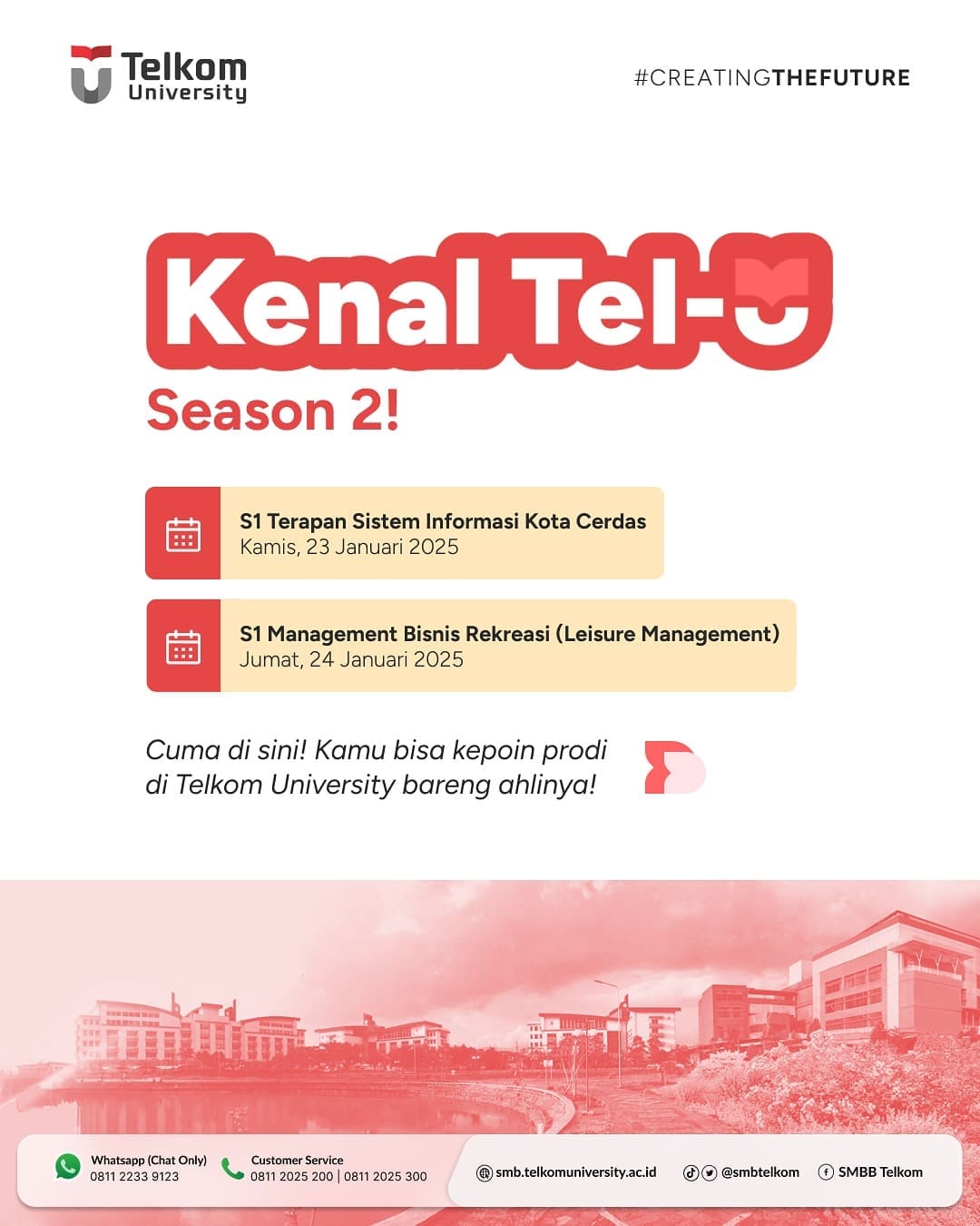 1737468056 Kenal Tel U hadir kembali bersama dengan berbagai Program Studi di