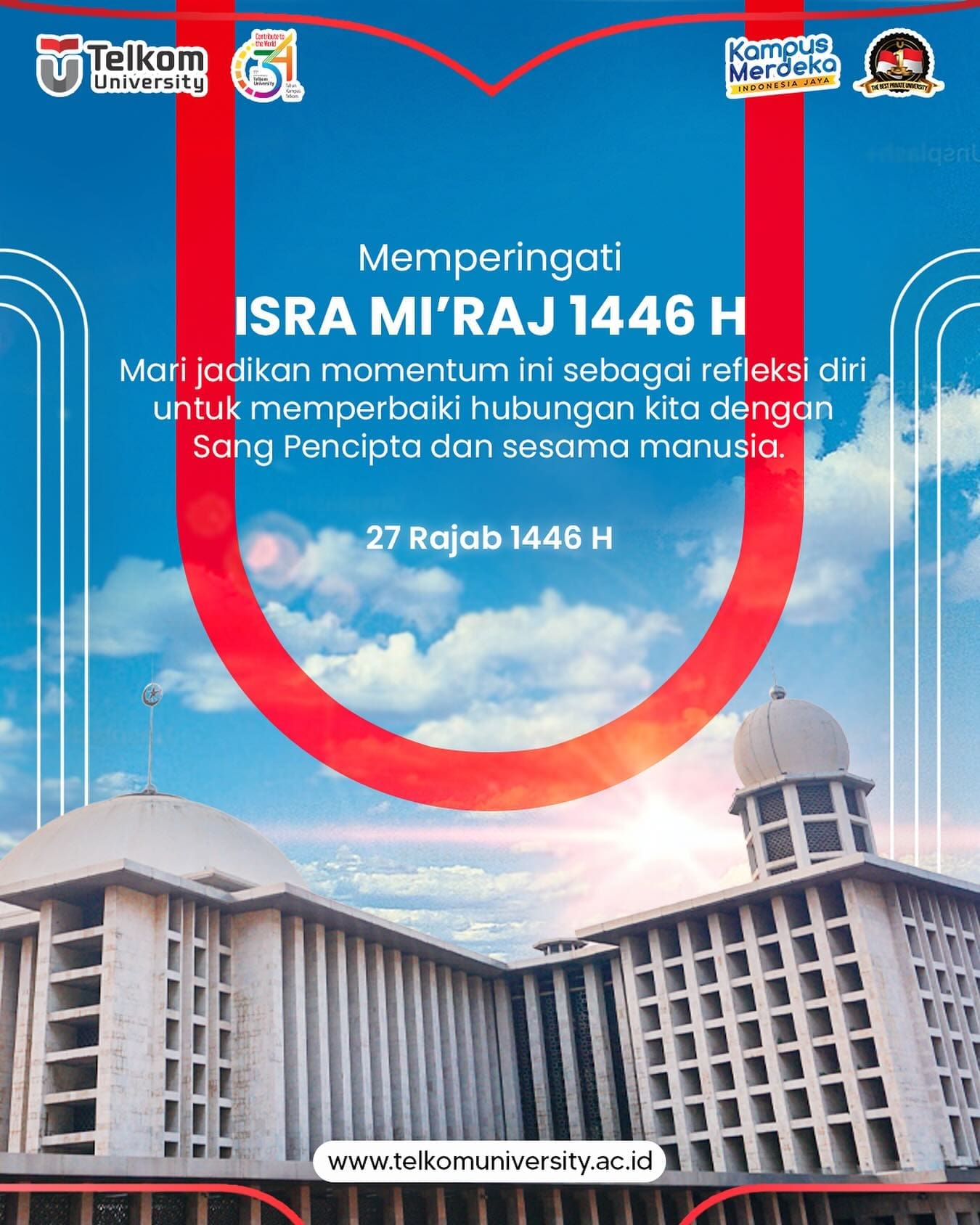 1737972425 Hallo TelUtizen Jkt Telkom University Jakarta mengucapkan selamat memperingati