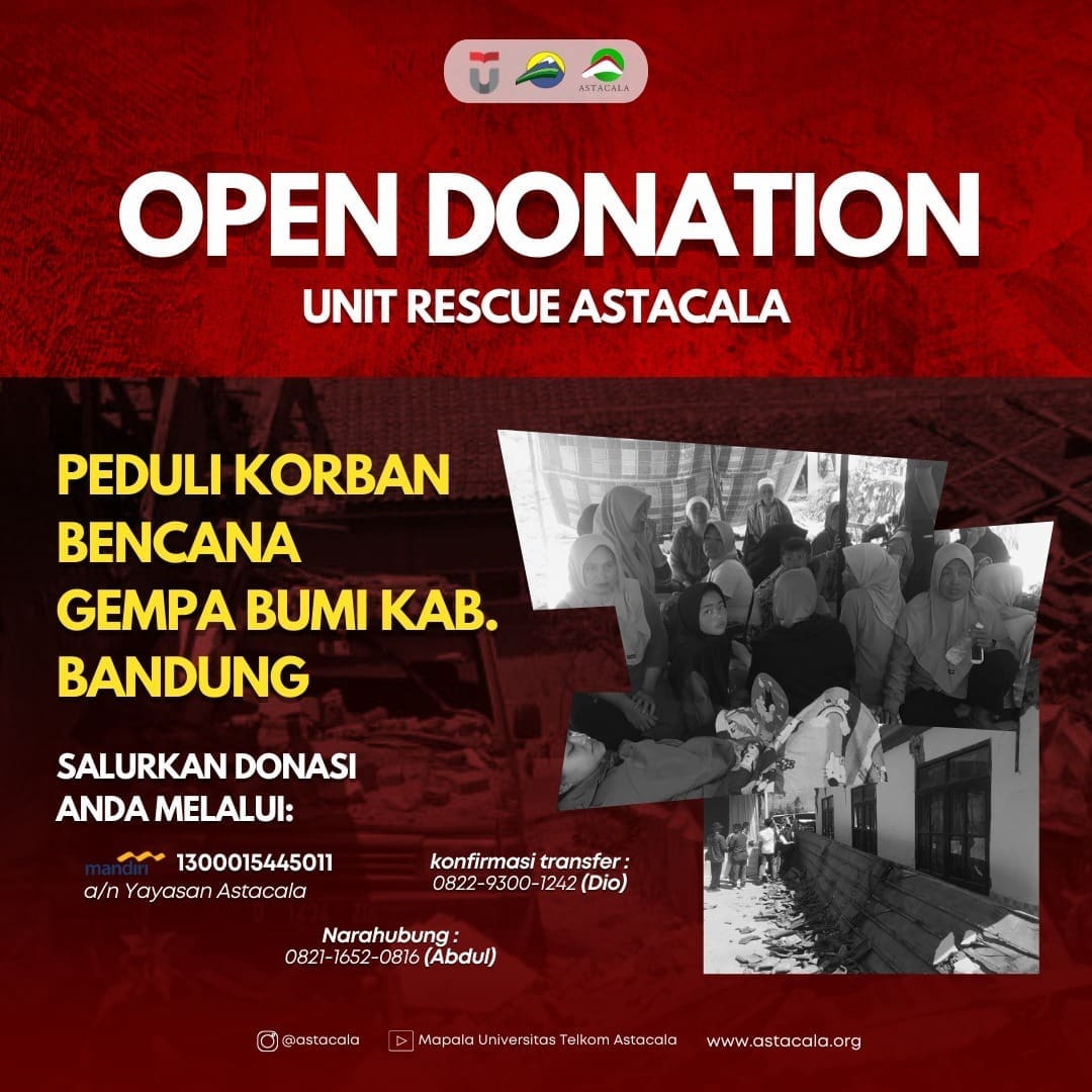 Donasi Peduli Korban Bencana KabBandung ASTACALA KabBandung Berduka Saatny