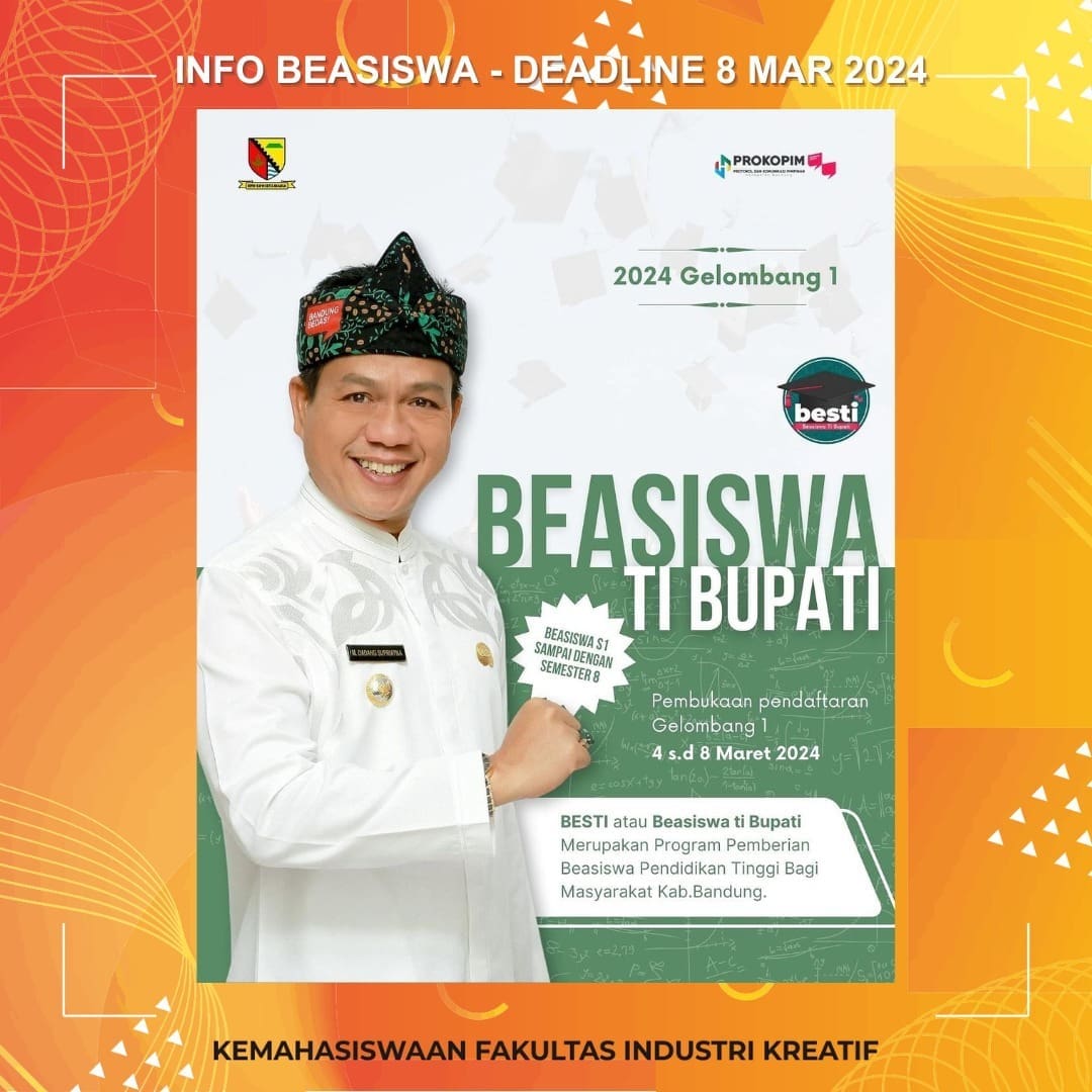 INFO BEASISWA Deadline 8 Maret 2024 More