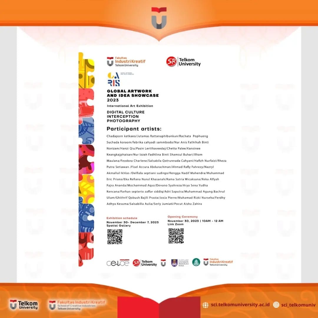 INVITATION The opening of the art exhibition GARIS 2023 The