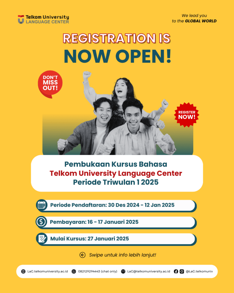 Pembukaan Pendaftaran Kursus Bahasa TW 1 2025