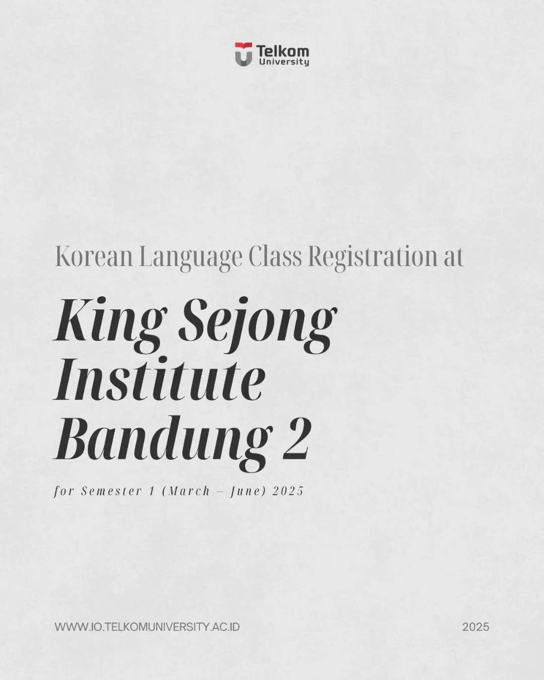 1739883158 Korean Language Class Registration at KSI Bandung 2 is Now