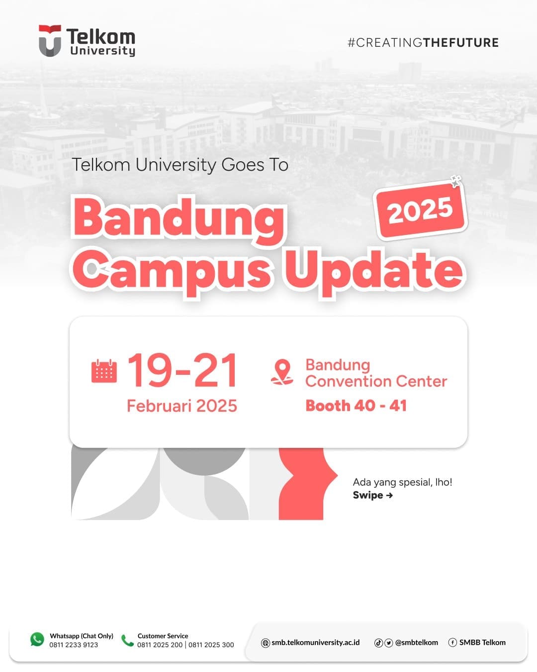 1739997564 Telkom University hadir di Bandung Campus Update 2025 Di event