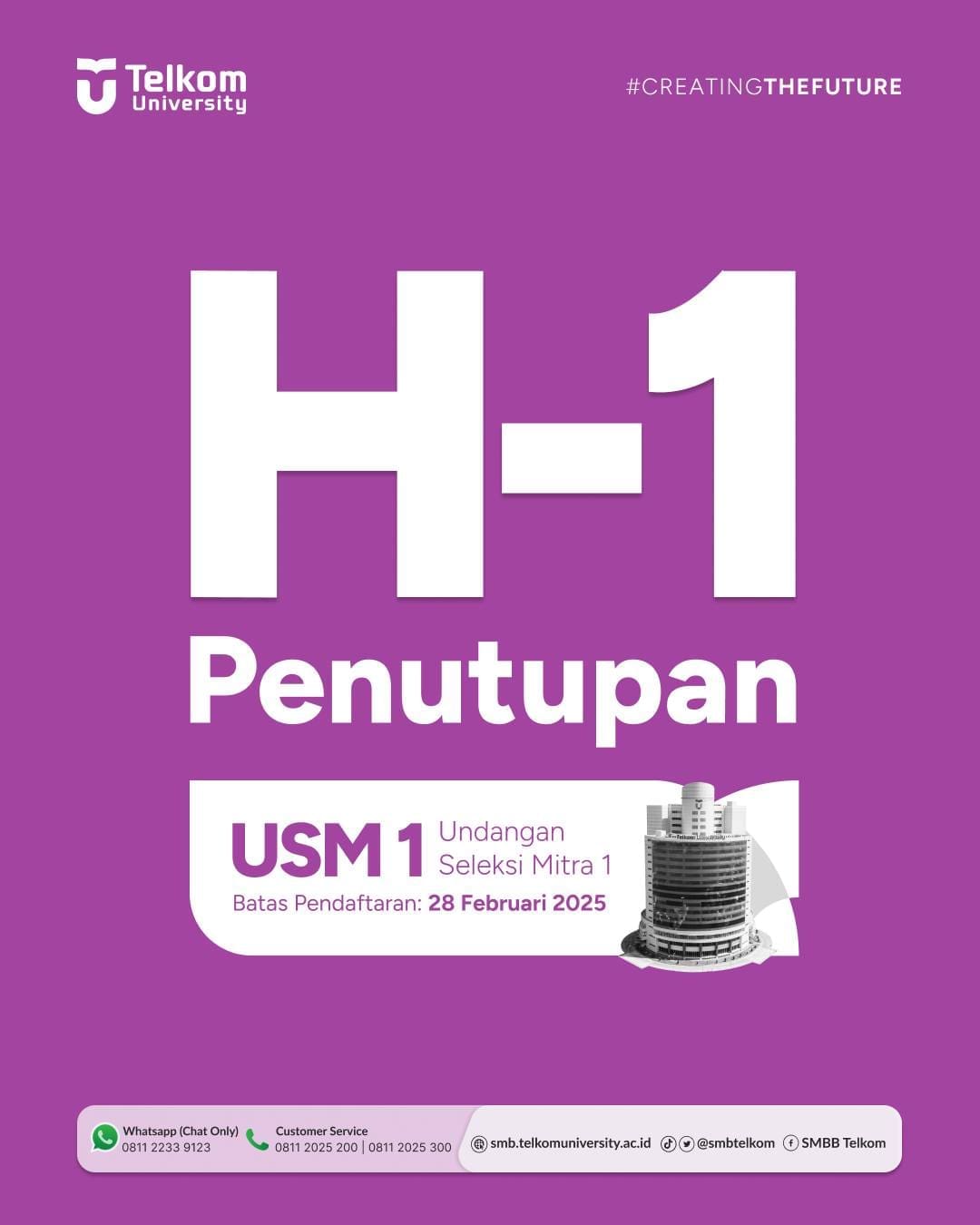 1740631298 Pendaftaran Jalur Rapor USM 1 Hanya 1 Hari Lagi Tapi