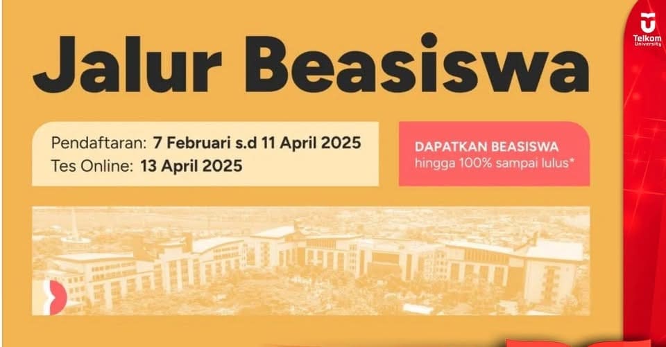 Telkom University Kembali Buka Jalur Beasiswa 2025!