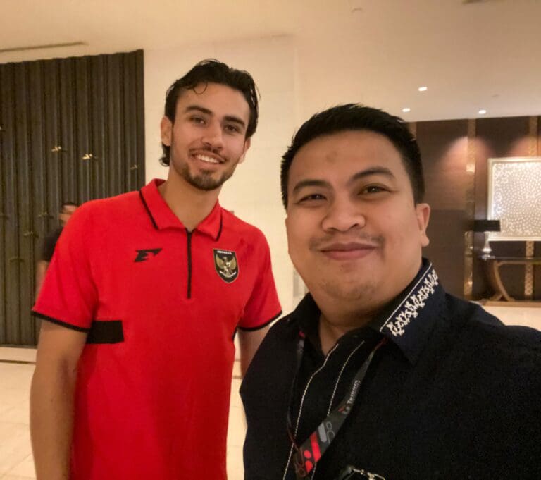 Bertemu Pelatih dan beberapa Pemain Tim Nasional Indonesia