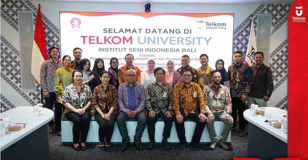 Telkom University tandatangani MoU dengan ISI Bali, Jajaki Kerja Sama Satukan Vi
