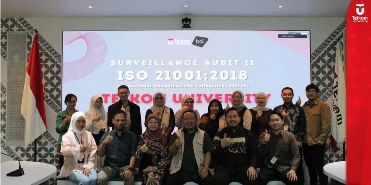 Telkom University National Campus Direkomendasikan Tetap Tersertifikasi ISO 2100